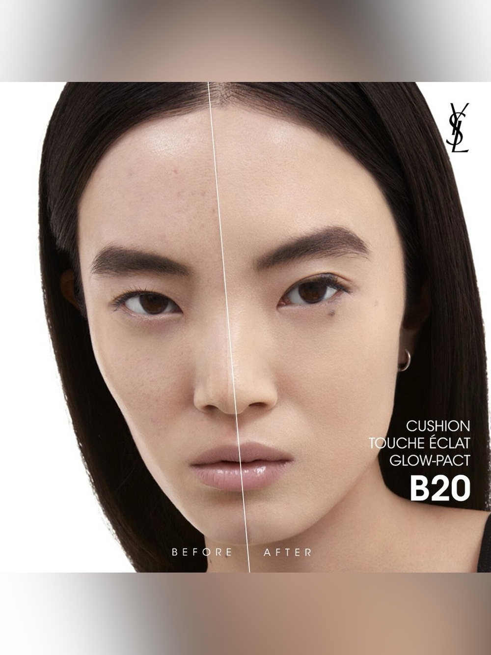 NEW YSL TOUCHE ÉCLAT GLOW-PACT CUSHION B20-Ivory - Picture 5 of 9